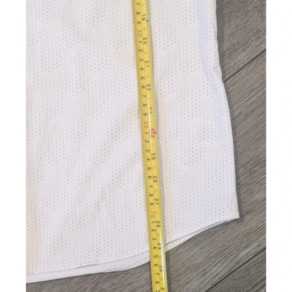 J.B. Holt Shirt XXL Athletic Fit Geometric White Button Up Long Sleeve‎